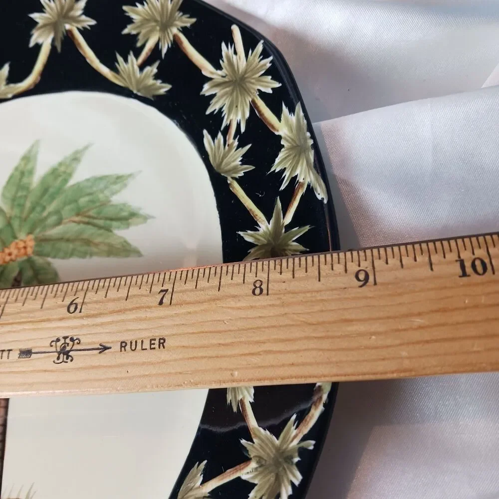 PACIFIC RIM BLACK PALM PLATE-NEW